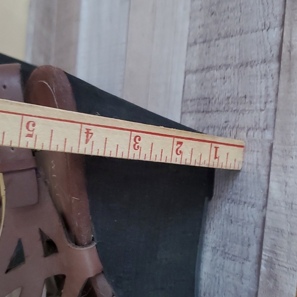 Nine west leather wedge sandal - Picture 5 of 8